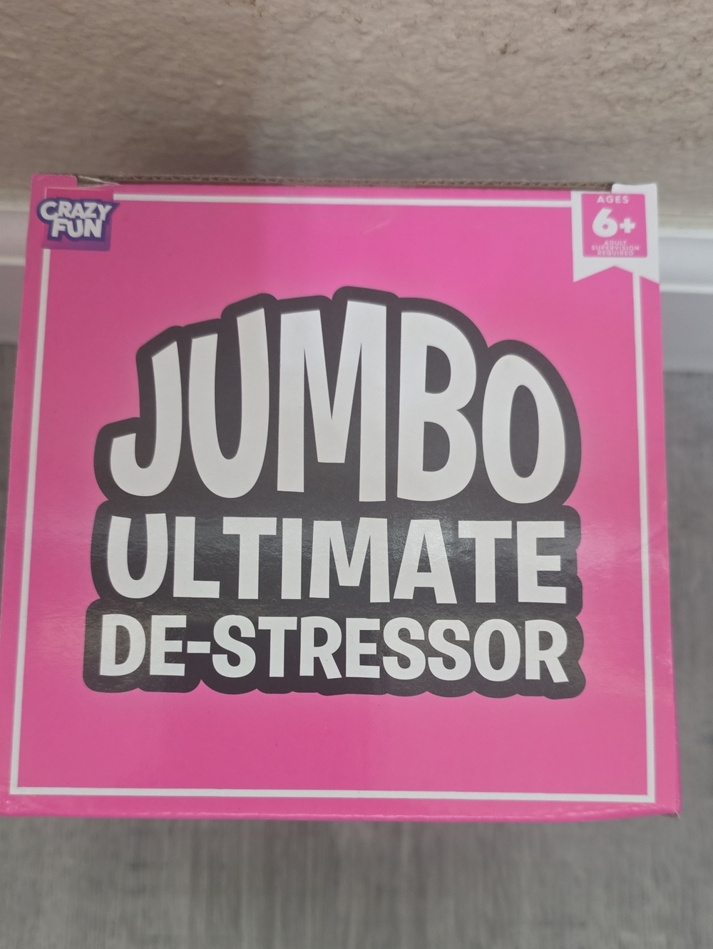 0Crazy Fun Jumbo Ultimate De-stressor Pink Ball